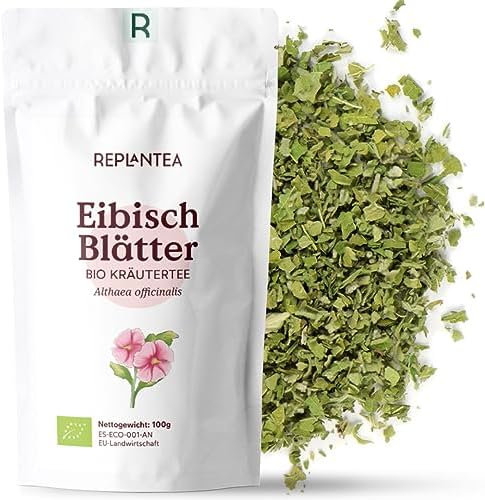 EIBISCH-BLÄTTER BIO 100g | Eibischblättertee Lose getrocknet und geschnitten | Marshmallow Eibisc...